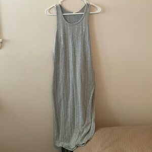 Maternity Striped Sleeveless Maxi Dress medium